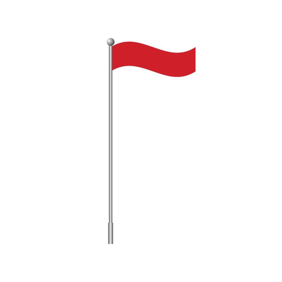 National Flag of Monaco. Clip art design illustration vector