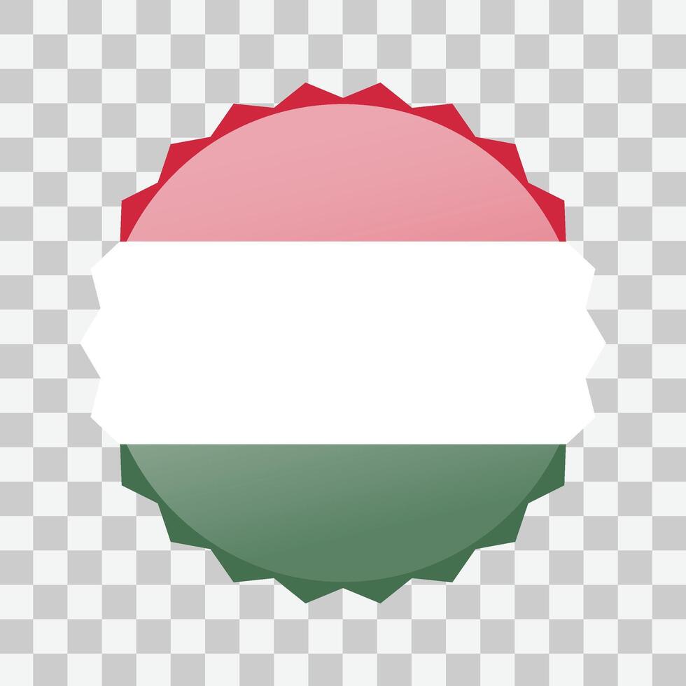 Flag of Hungary icon symbol isolated background. illustration vector