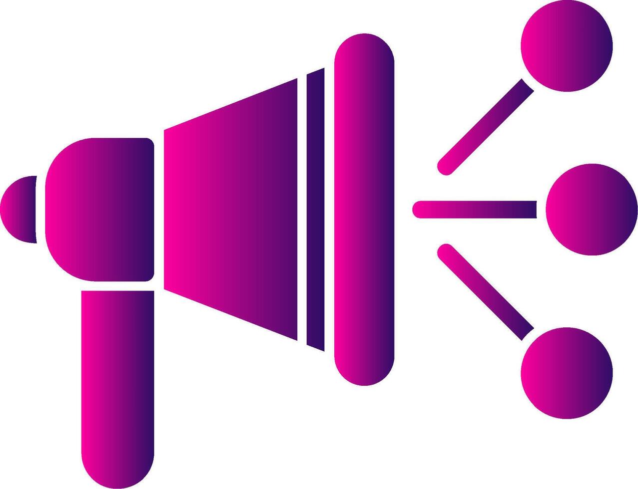 Content Marketer Glyph Gradient Icon vector