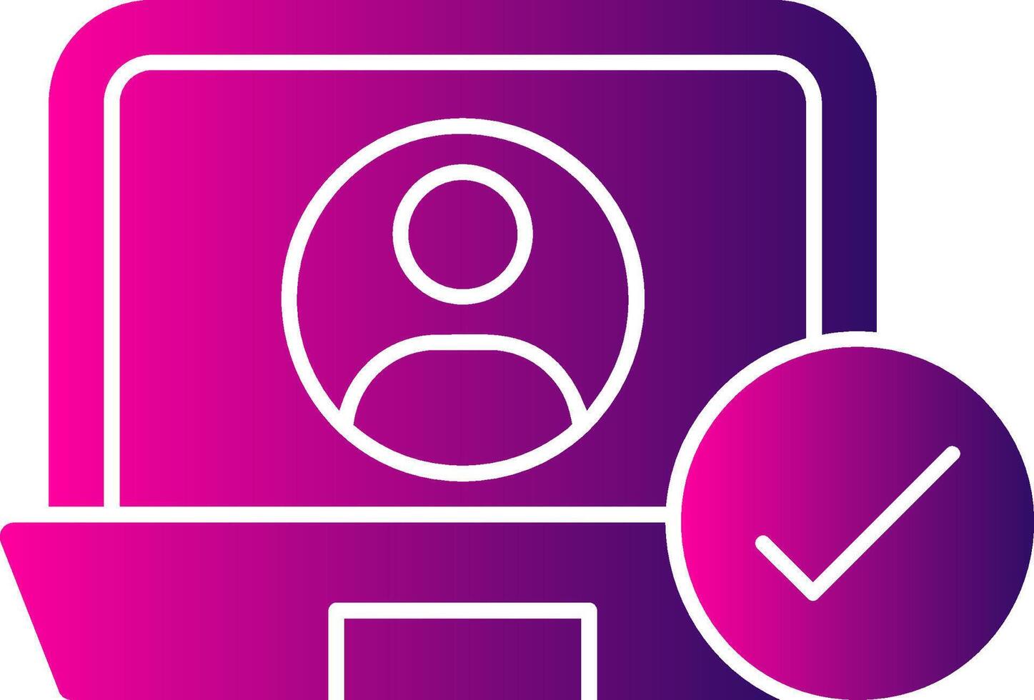 Customer Activation Glyph Gradient Icon vector