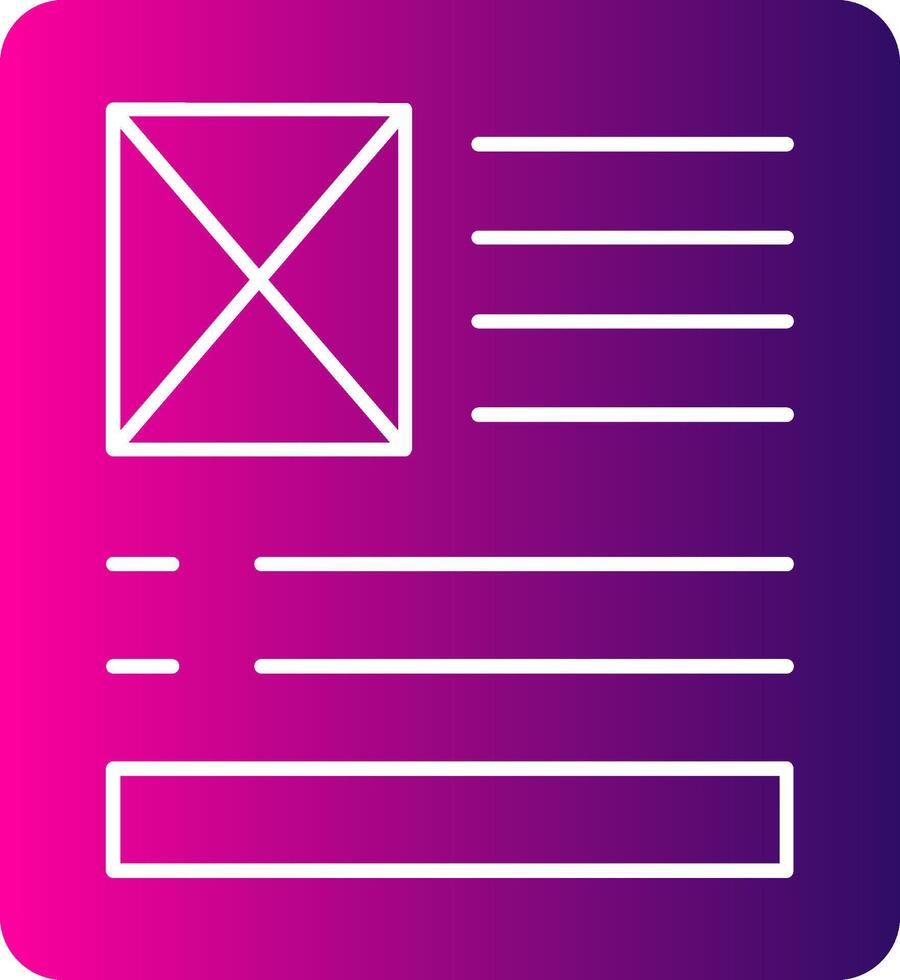 Latent Semantic Index Glyph Gradient Icon vector