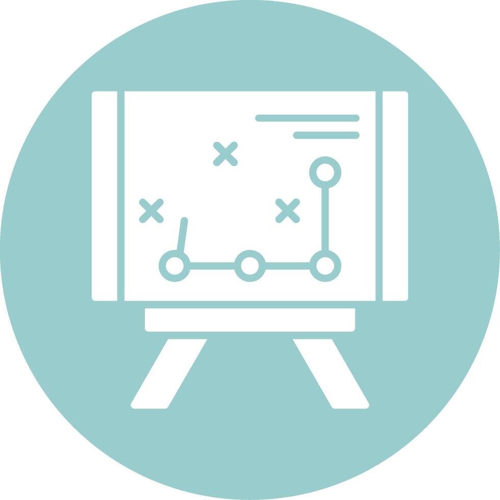 Long Range Planning Glyph Circle Icon vector