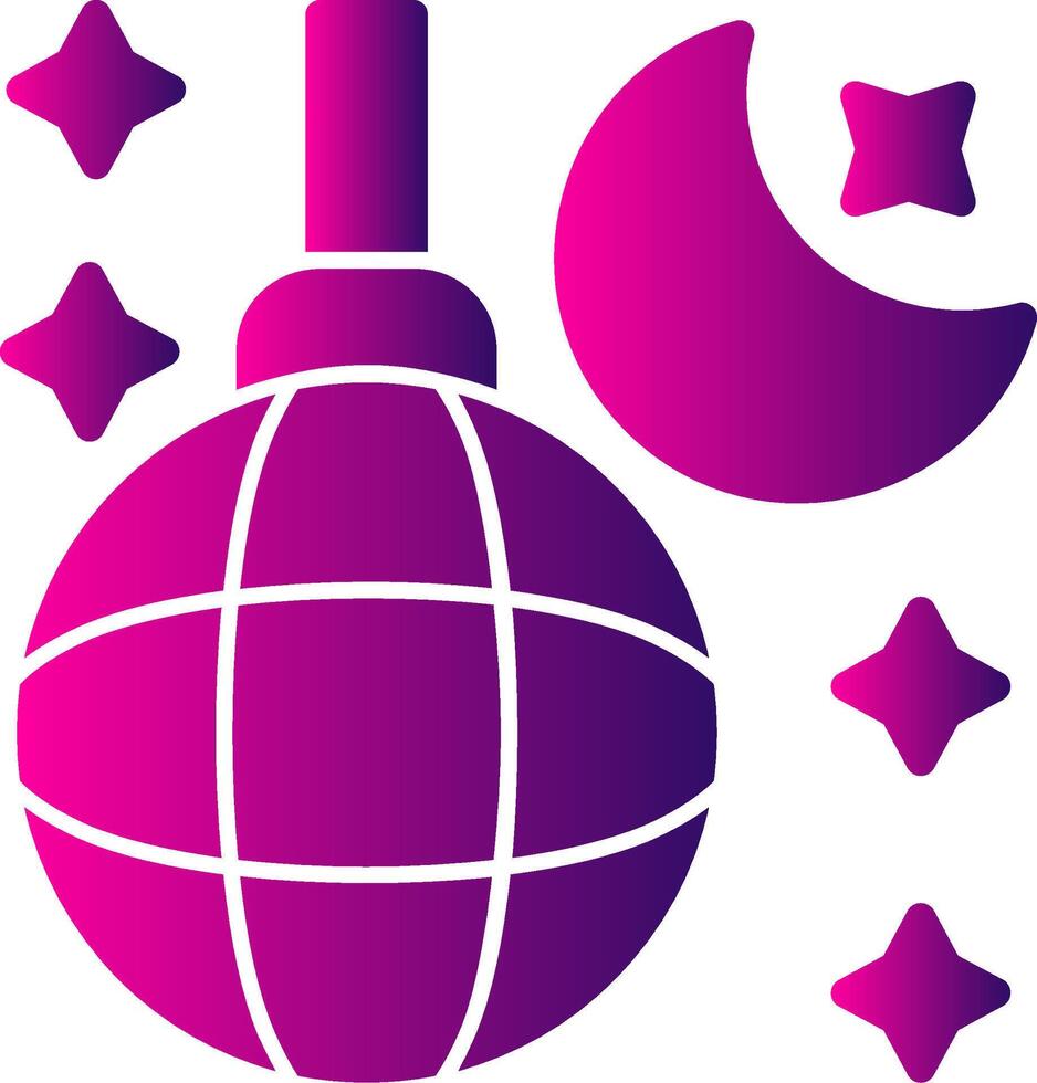 Nightlife Glyph Gradient Icon vector
