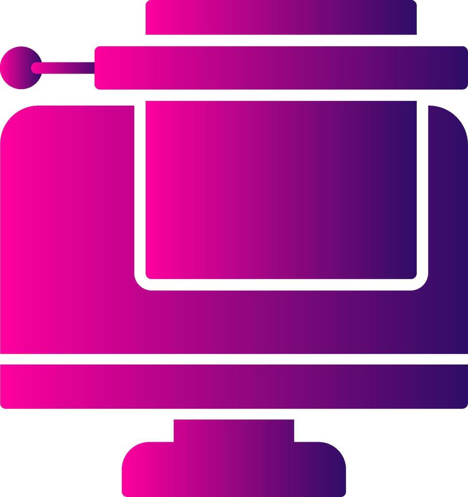 Bots Copywriting Glyph Gradient Icon vector