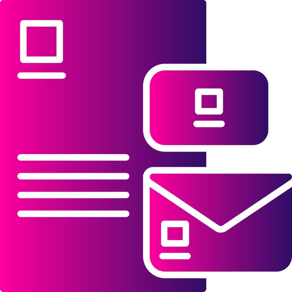 Branding Glyph Gradient Icon vector