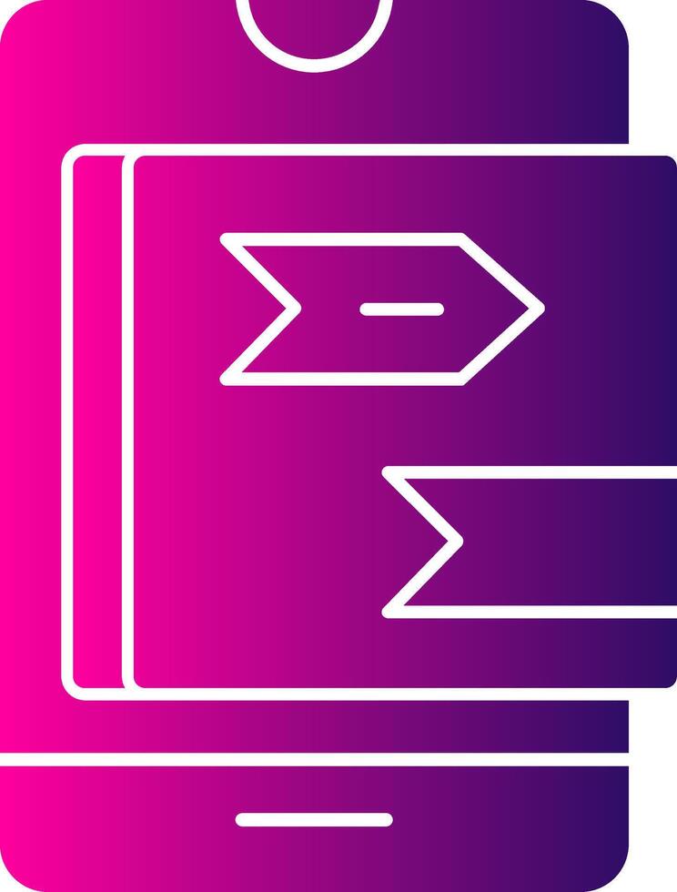 Canonical Glyph Gradient Icon vector