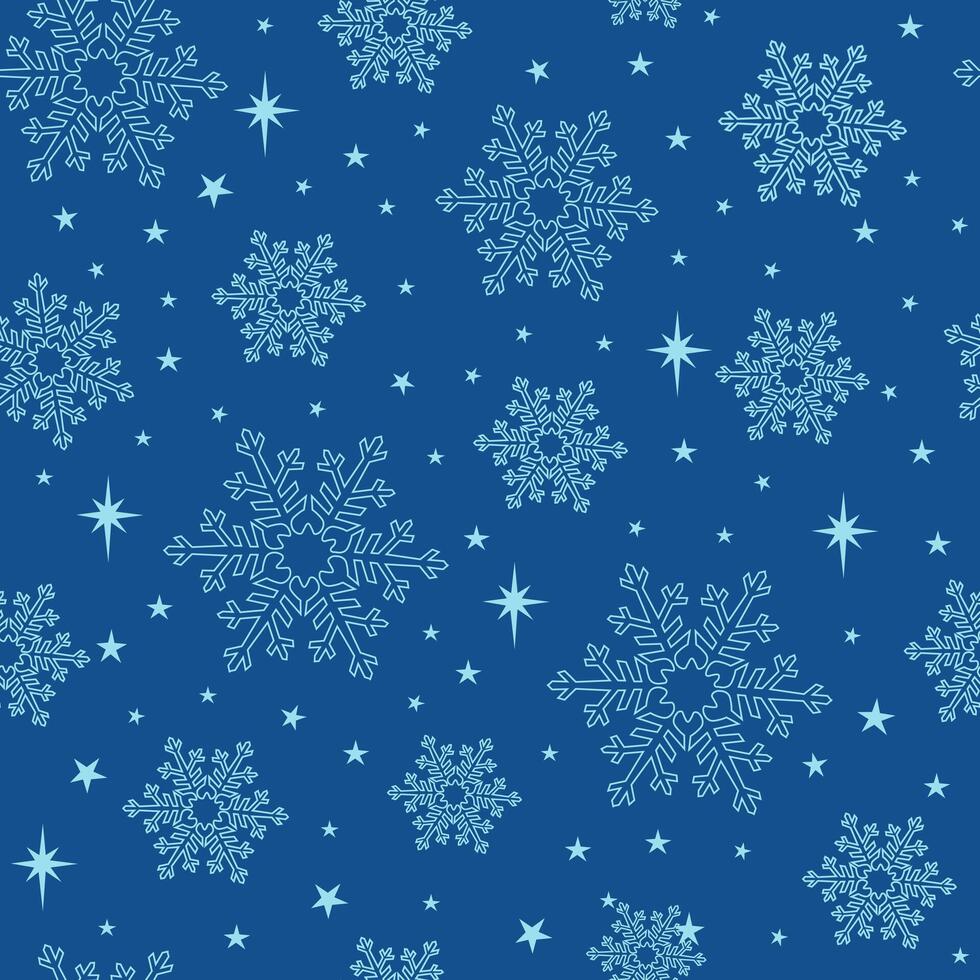 Winter mint pattern with Snowflakes vector