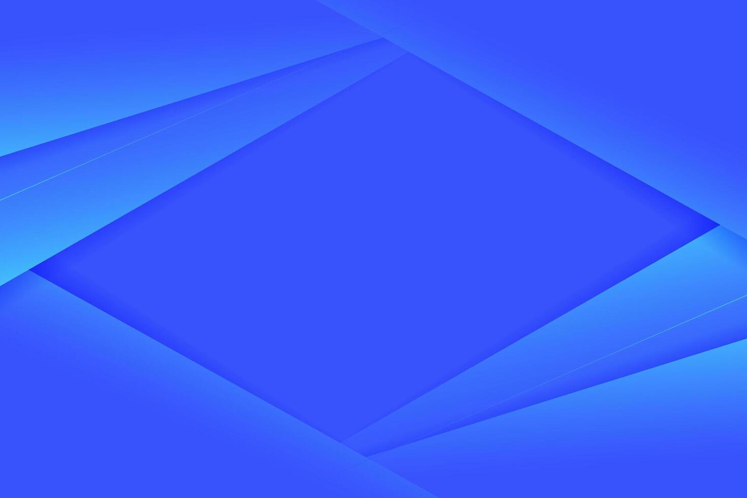 Trendy abstract blue background. futuristic concept. Blue background with geometric bright blue lines. gold line with shadow. Colorful blue background. vector