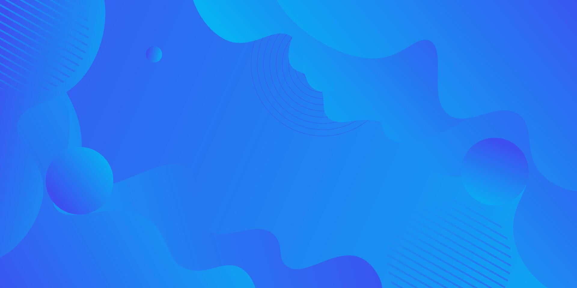 Elegant minimal bright blue abstract wave geometric background. Eps10 vector