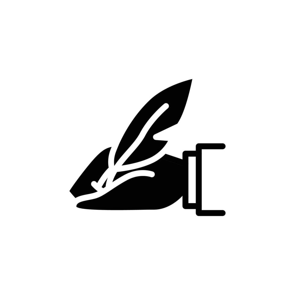 handwriting solid icon design good for web or mobile app vector