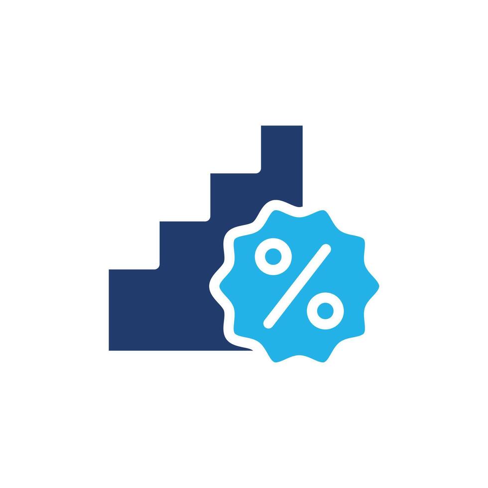tax rising colored icon design good for web or mobile app vector
