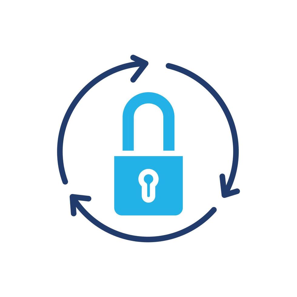 psword reset colored icon design good for web or mobile app vector