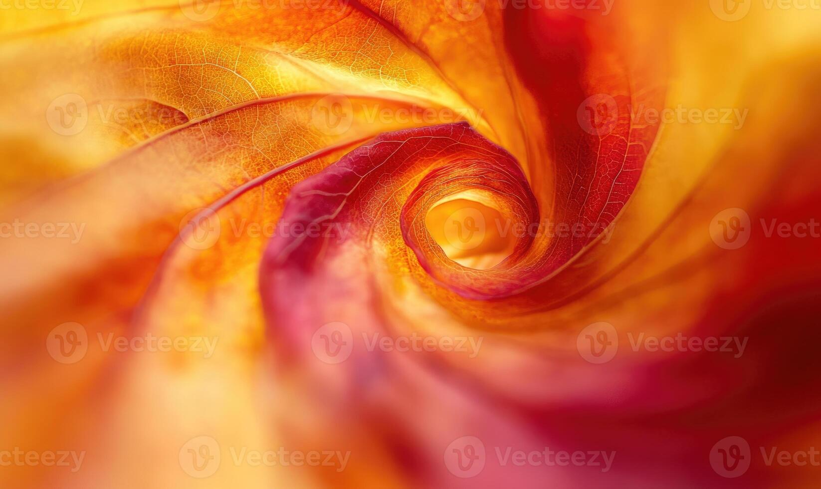 Autumn leaves in a gentle swirl, mixed colors of red, yellow and brown photo