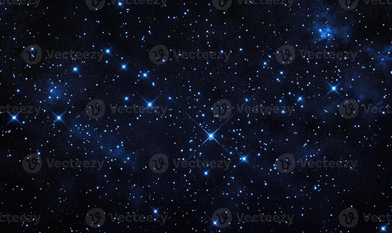 A starry night sky with a long line of stars photo