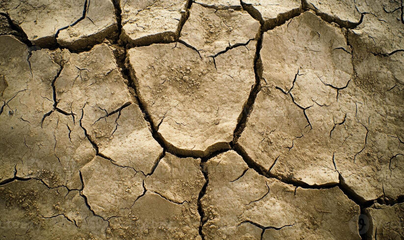 Wide view of a drought-affected landscape photo