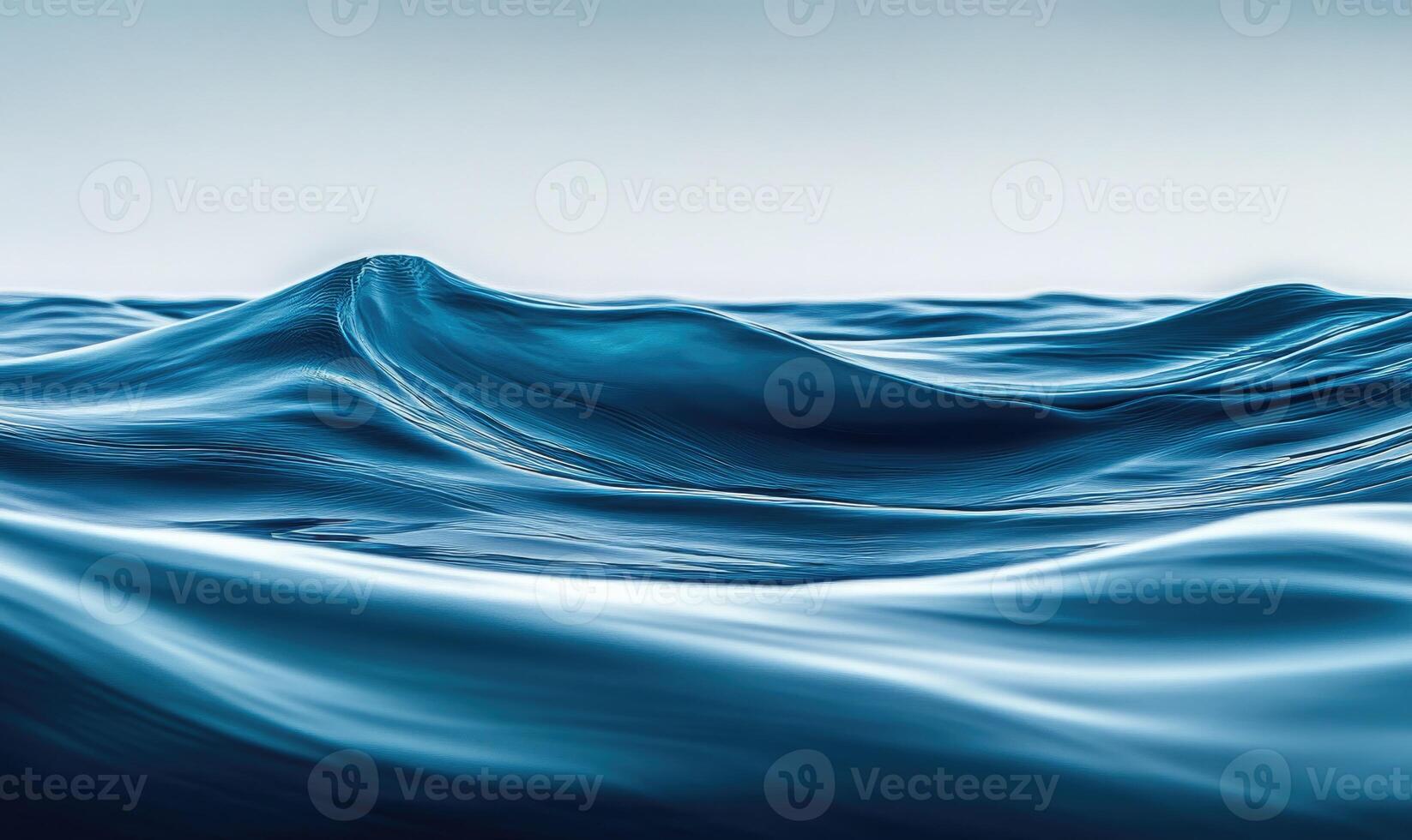Still ocean surface with tiny waves, soft shimmer from the sunlight photo