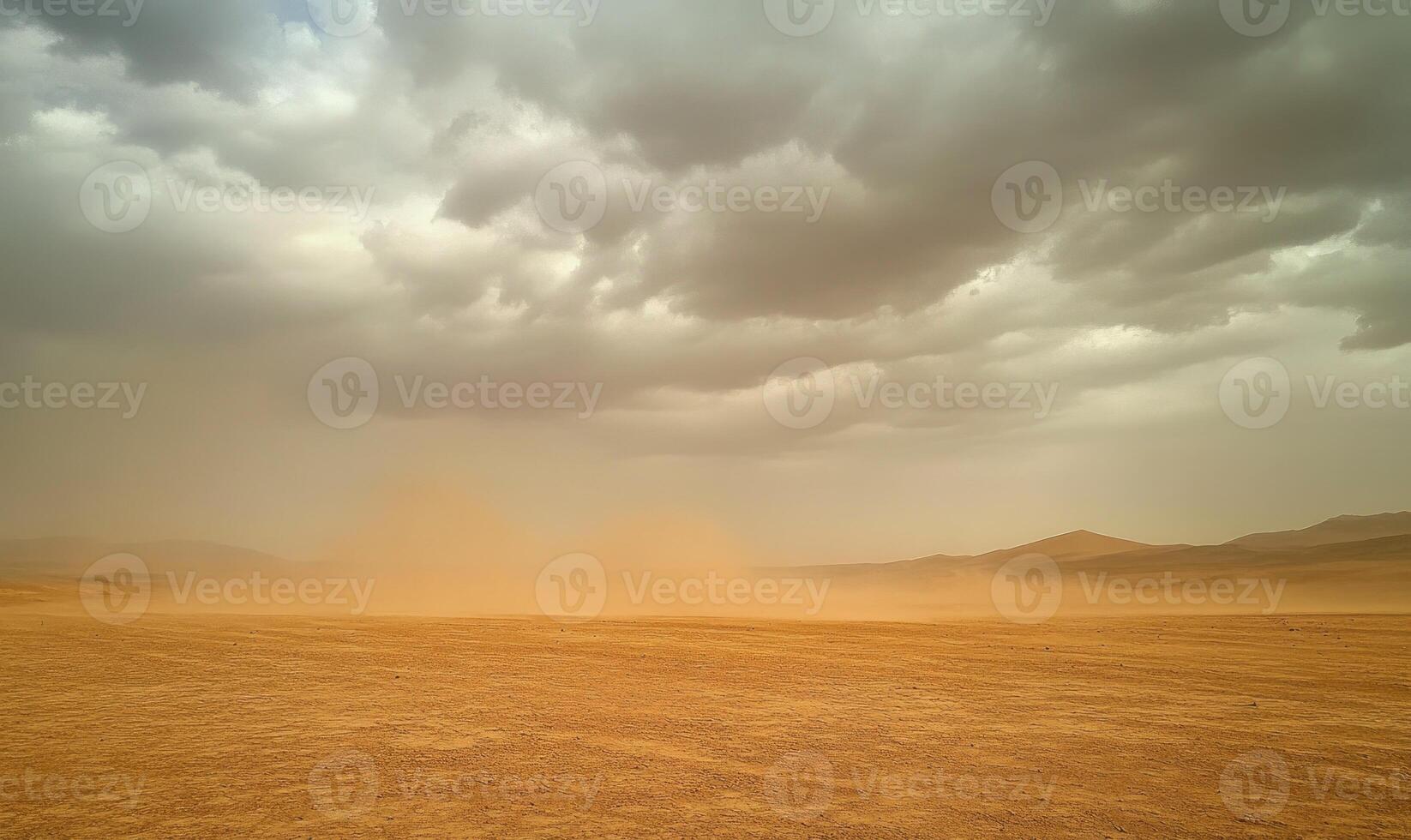 Thick clouds rolling across the sky photo