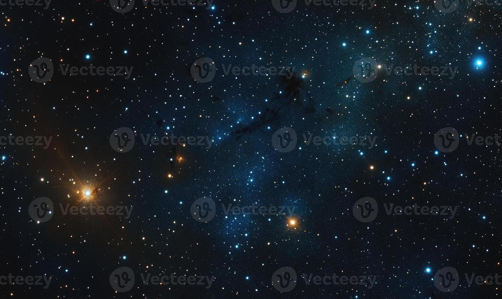 A starry night sky with a long line of stars photo