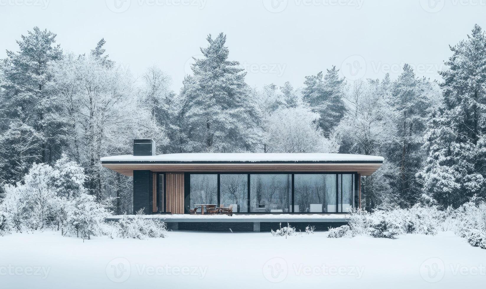 A large house with a fireplace and a chimney photo