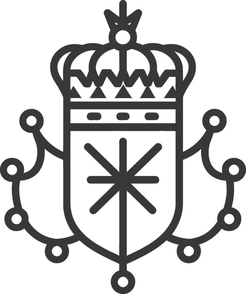 The coat of arms of the royal family of spain vector