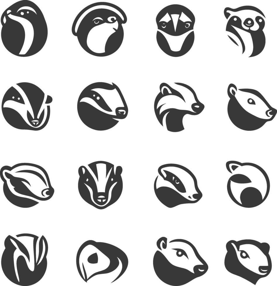 Badger, badger, badger, badger, badger, badger, bad vector