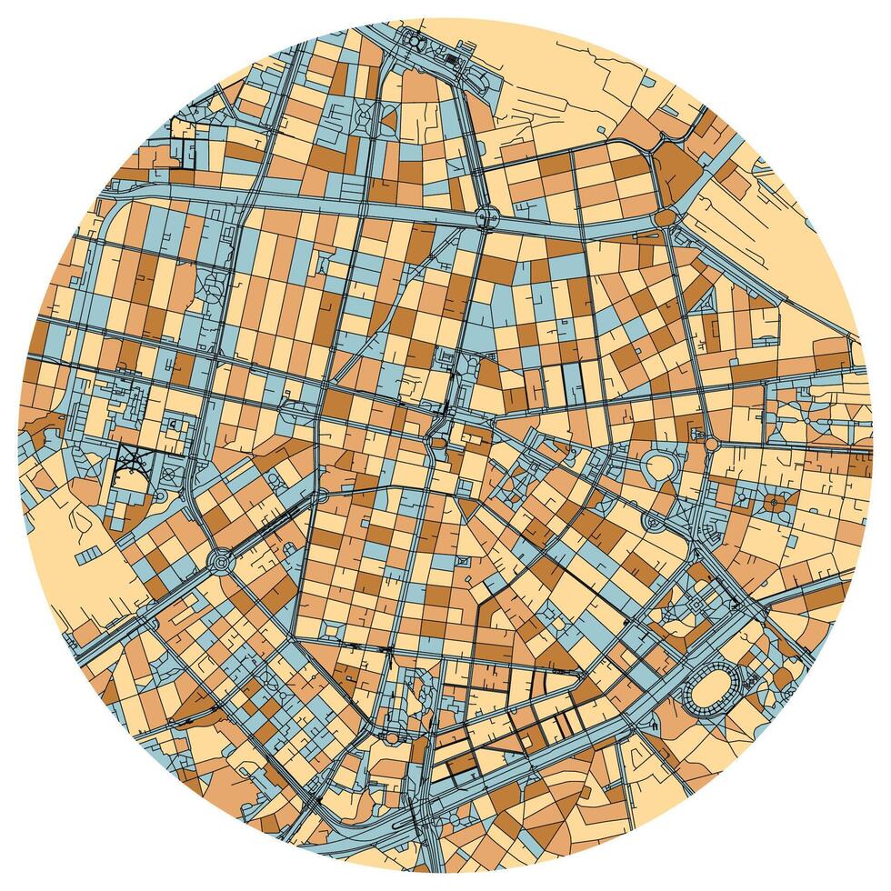 Sofia Bulgaria,city centre,accurate map,Urban detail Streets Roads color Map,editable element template image for marketing ,product ,wall art vector