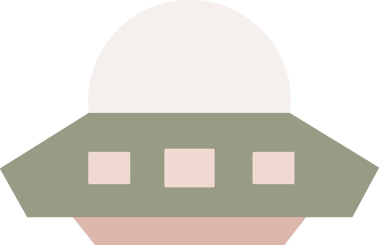 Green Starship Spaceship vector