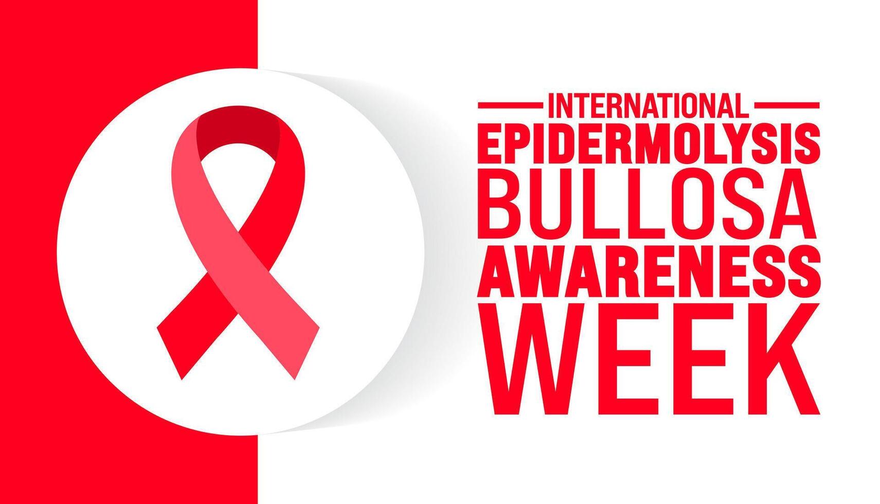 International Epidermolysis Bullosa Awareness Week background or banner design template is observed every year in October. Holiday concept. Template for card, poster, placard, template. eps 10 vector
