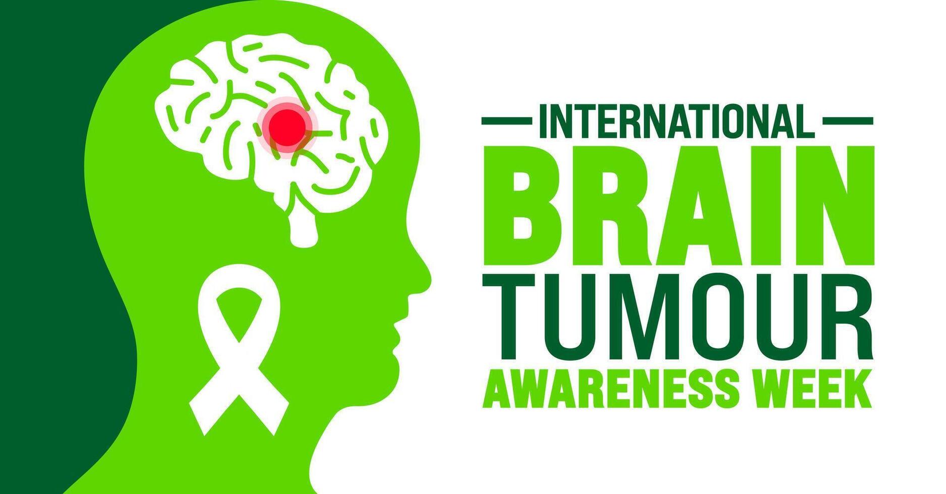 International Brain Tumour Awareness Week background or banner design template is observed every year in October. Holiday concept. Template for card, poster, placard, template. eps 10 vector