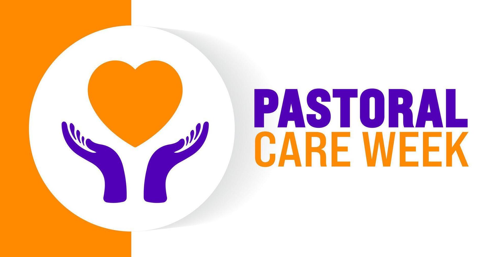Pastoral Care Week background or banner design template is observed every year in October. Holiday concept. Template for card, poster, placard, template. eps 10 vector