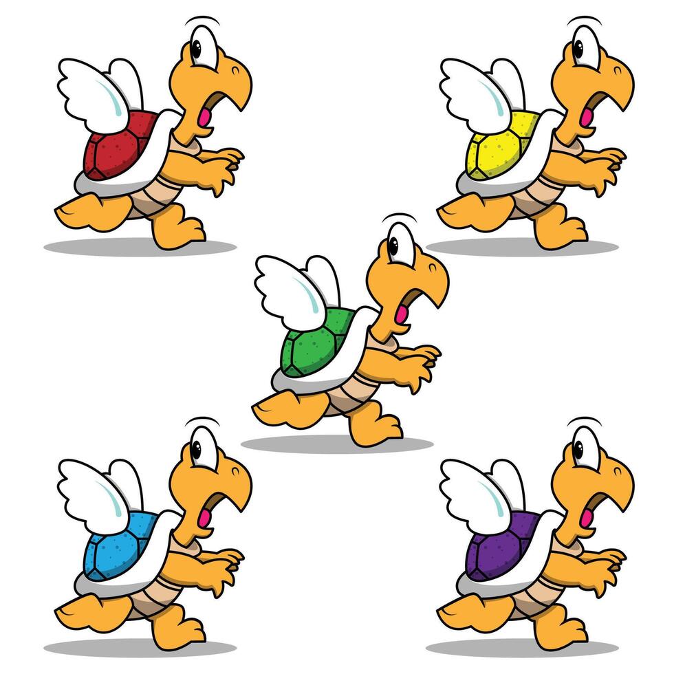 Panic Enemy Turtle Game Collection vector