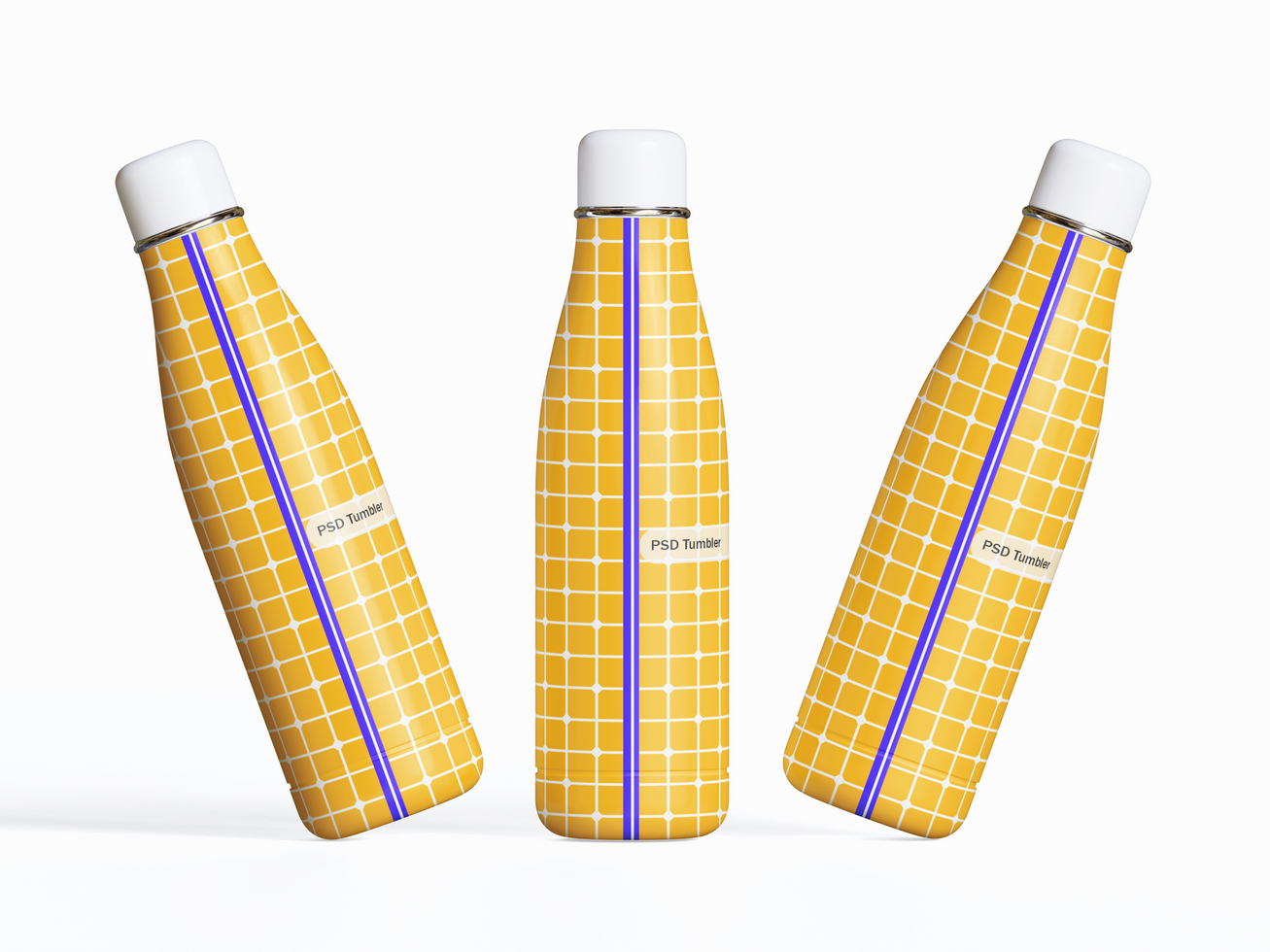 traveler bottle drink container template isolated on white background. Thermo mug for hot or cold psd