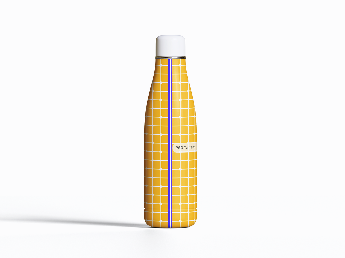 Tumbler mockup on white background easy to editable psd