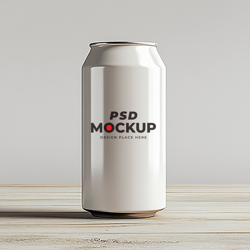 Soda Can Mockup psd