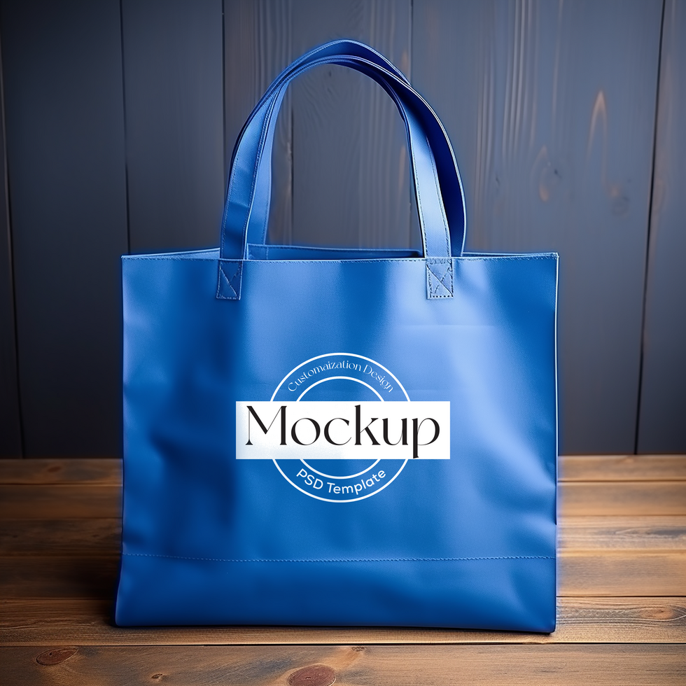 Shopping Bag with Handles Mockup psd