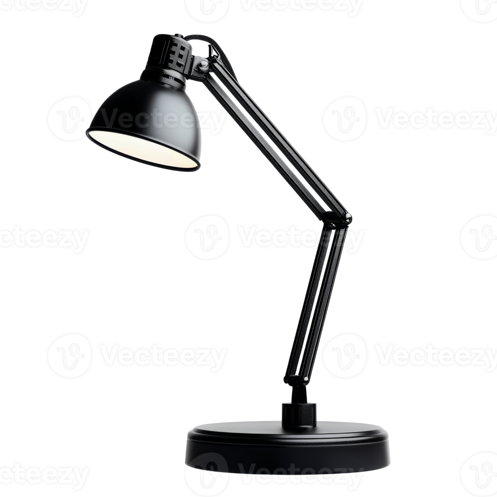 Modern desk lamp. Element for workspace interior png