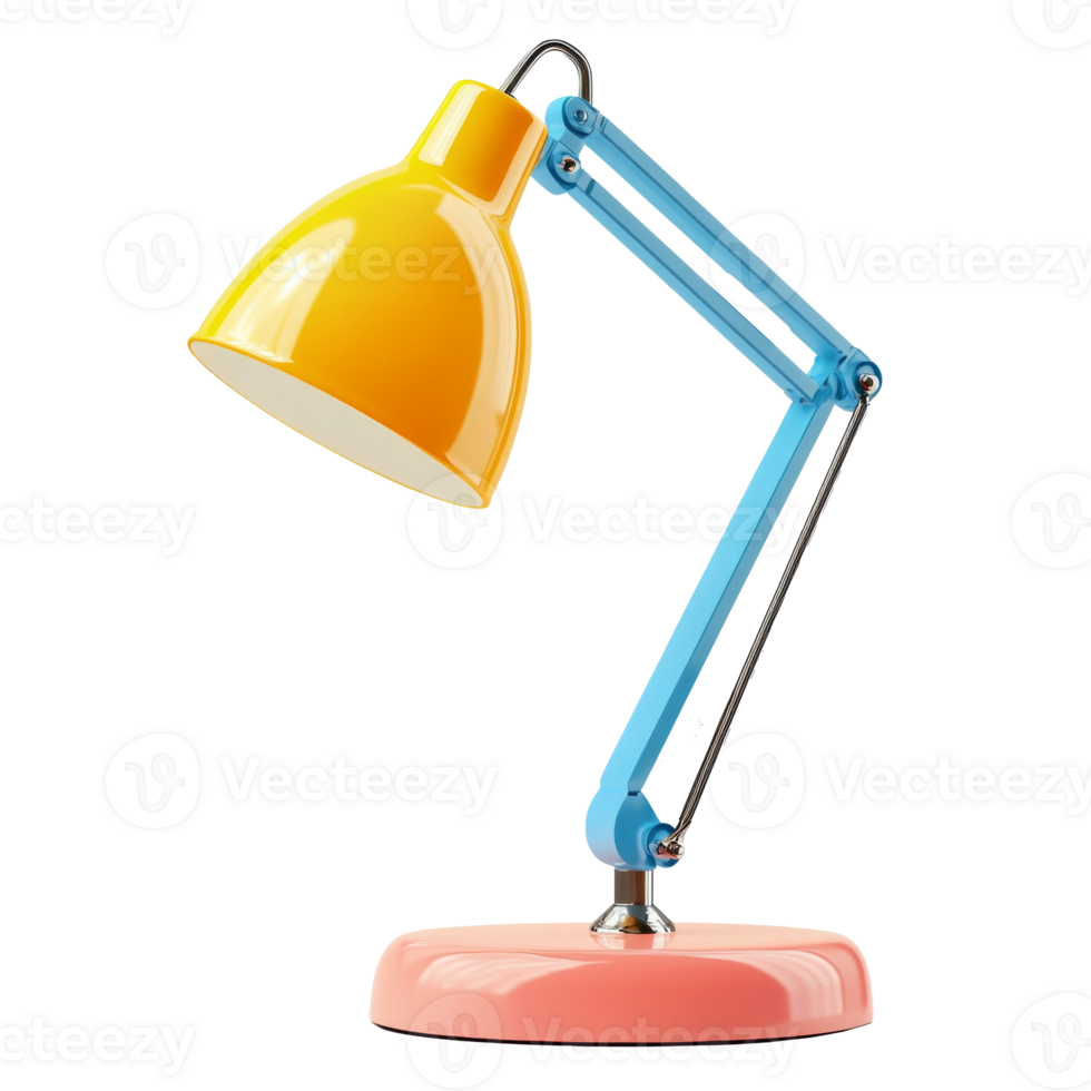 Modern colorful desk lamp png