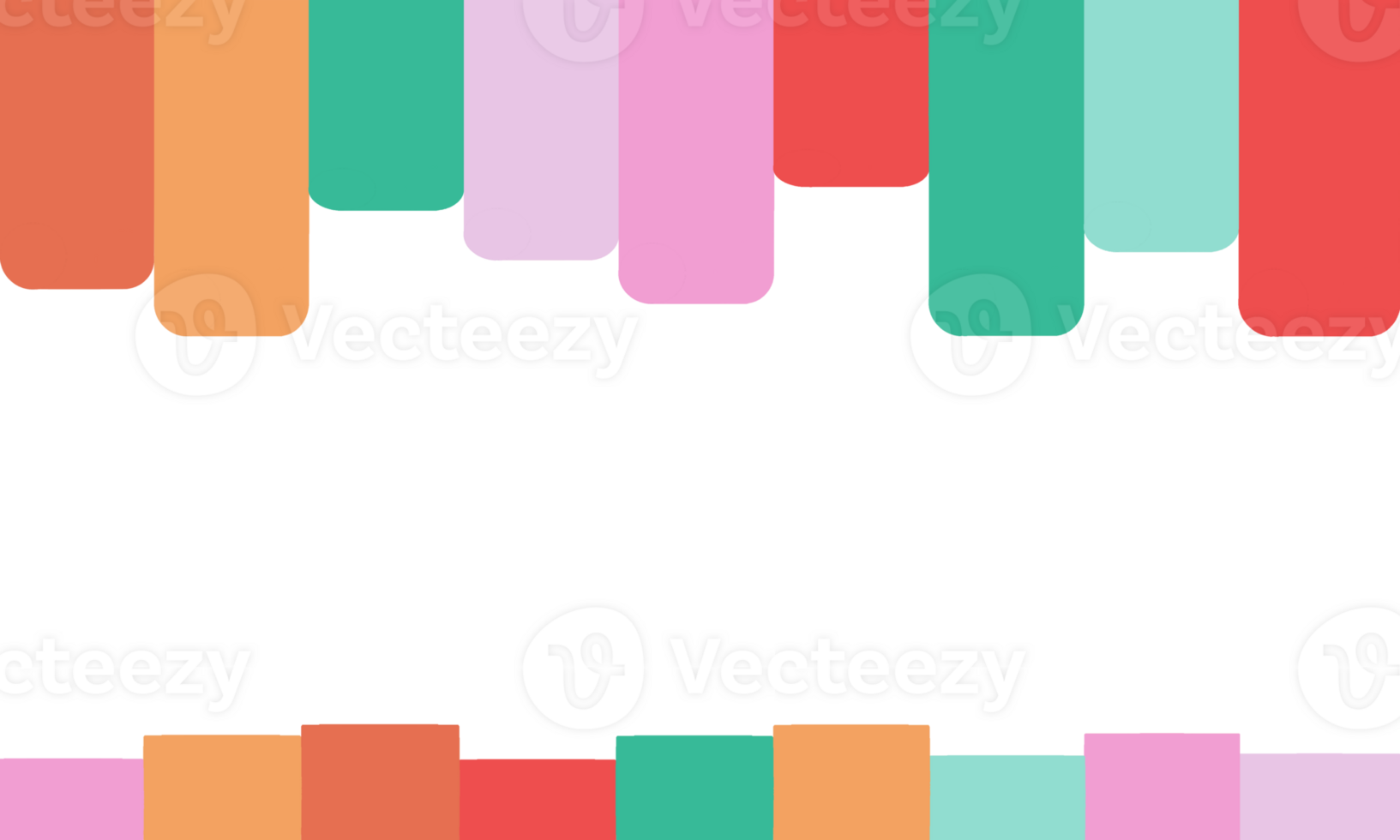multi color bar and line frame, cheerful concept. png