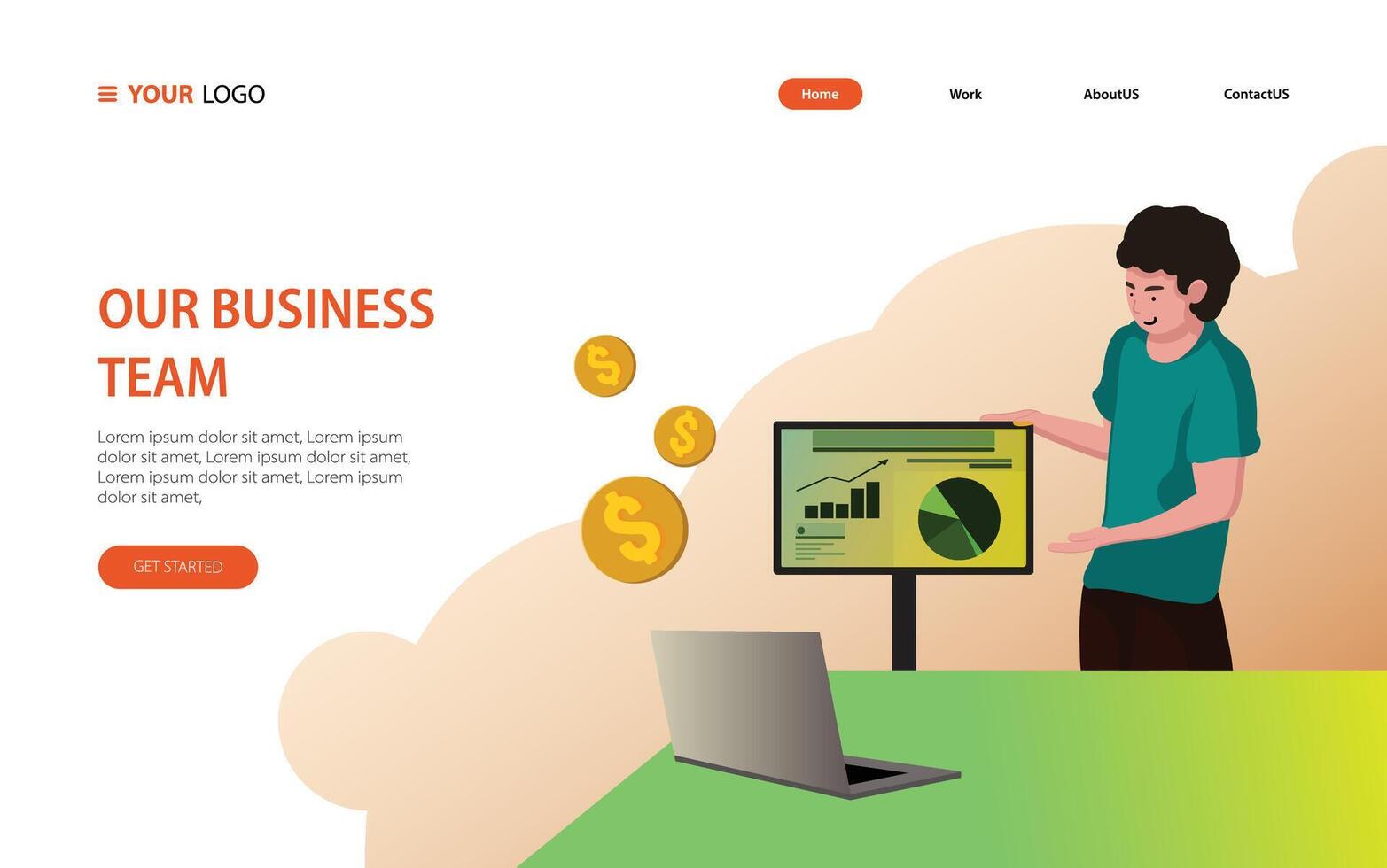 Our Business Team vector