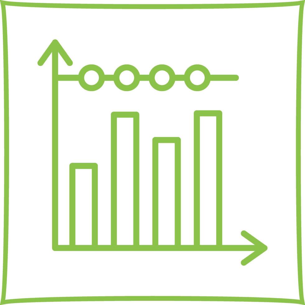 Bar Chart Icon Design vector