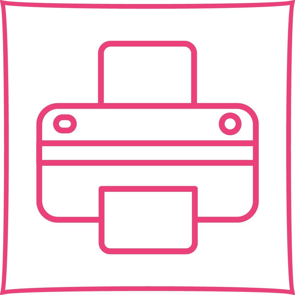 Printer Icon Design vector