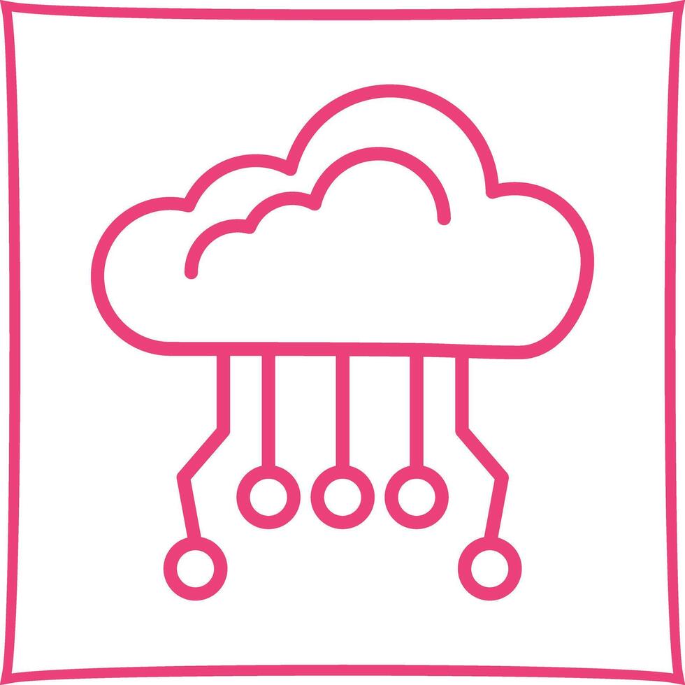 Cloud Computing Icon Design vector