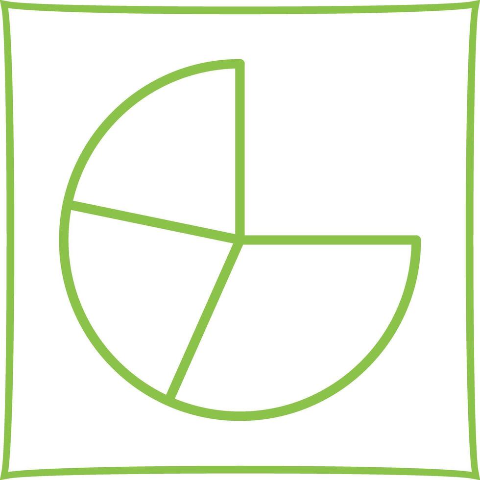Pie Chart Icon Design vector