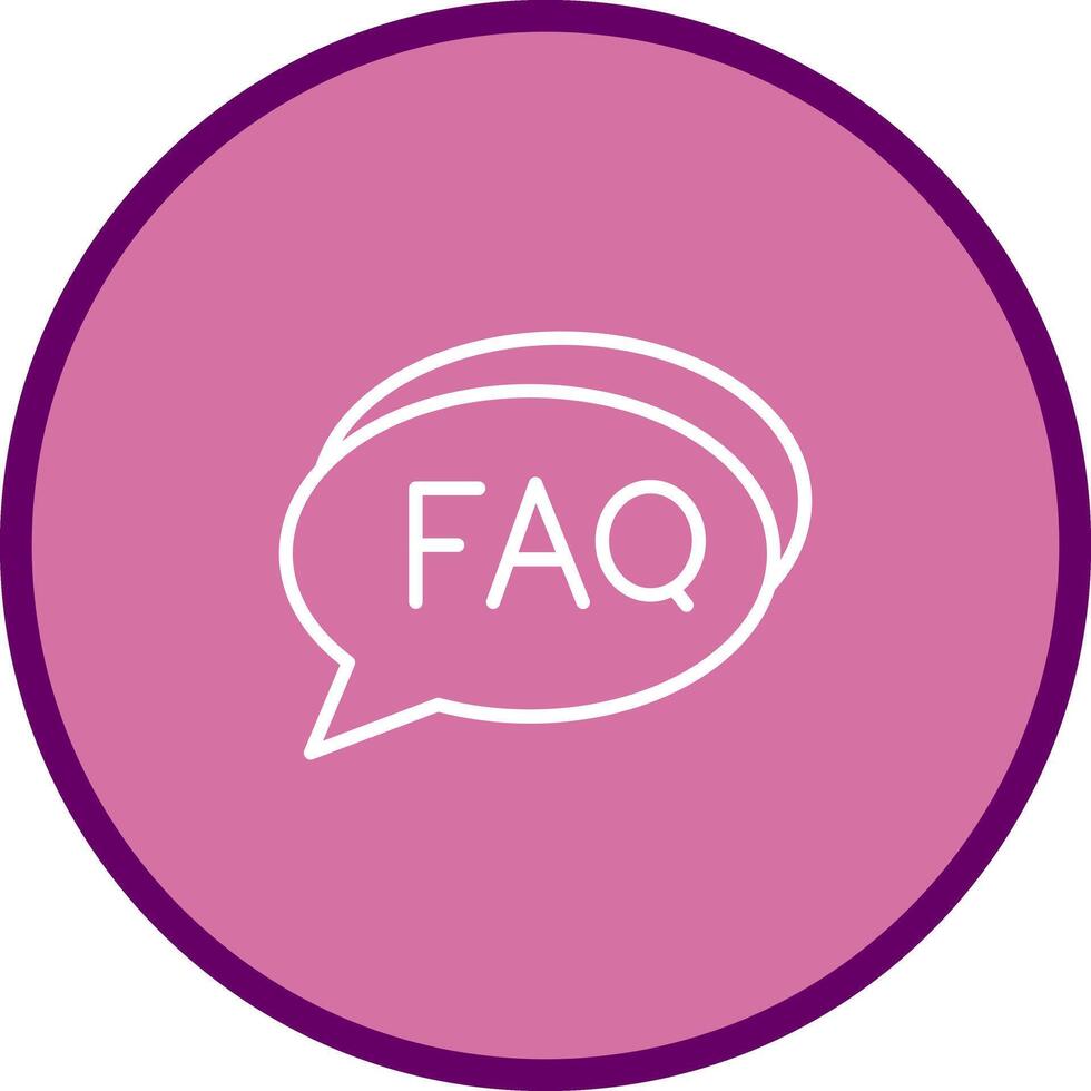 FAQ Section Icon Design vector