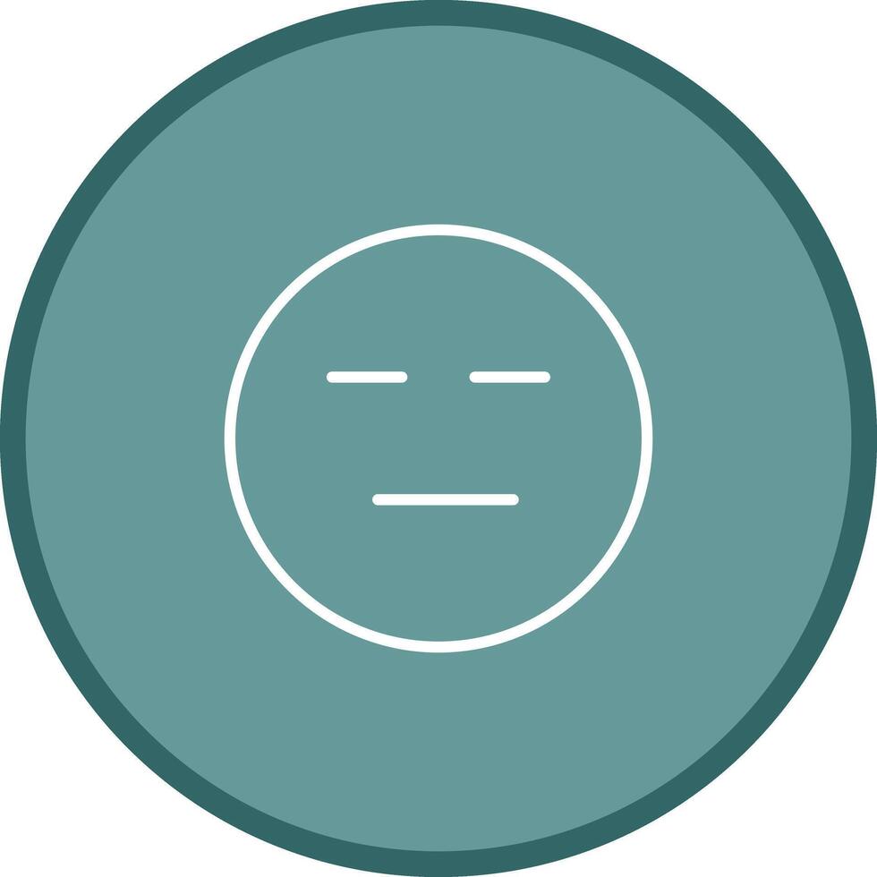 Neutral Face Icon Design vector