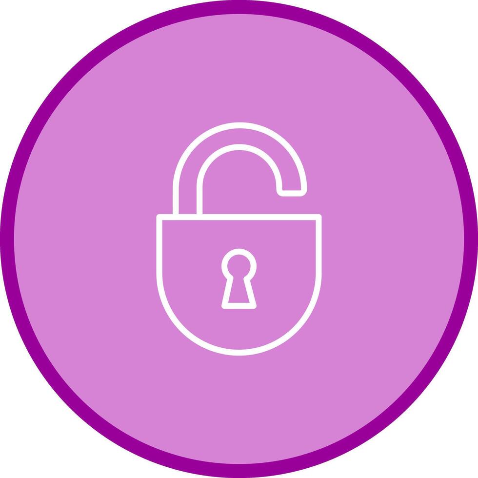 Open Lock Icon Design vector