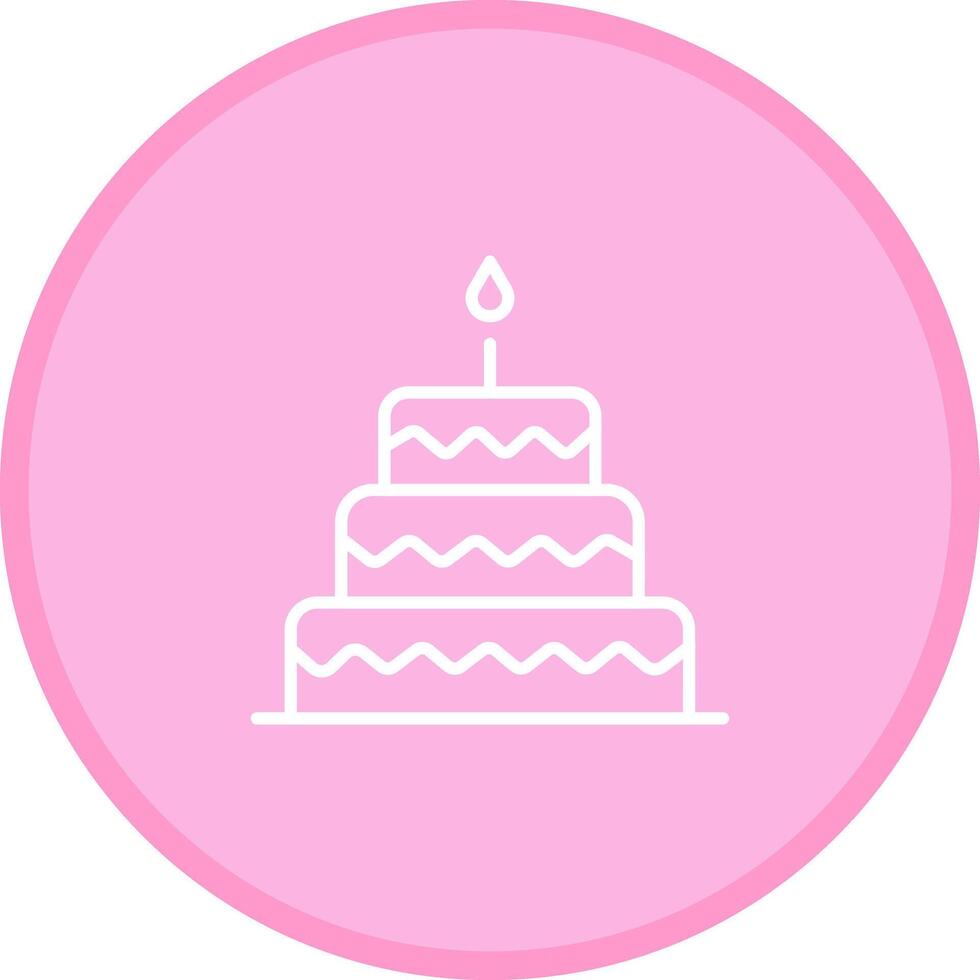 Cake Topper Icon Design vector