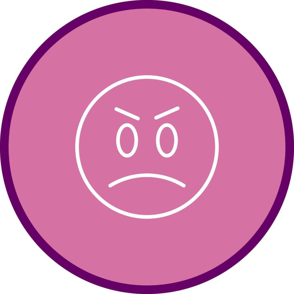 Angry Face Icon Design vector
