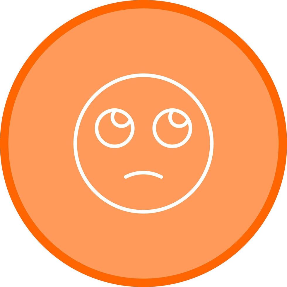 Face with Rolling Eyes Icon Design vector