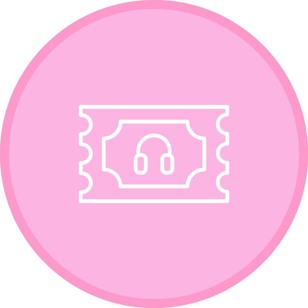 Support Ticket Icon Design vector